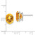 14k White Gold 10x8mm Oval Citrine Earrings XE90WCI