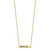 14KY 4 Birthstone w/ 14k Bezel Small Bar Necklace XNA1086/4Y