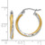 14k & Rhodium Diamond-cut 2.5mm Twisted Hoop Earrings TC432