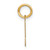 14ky Letter S Initial Pendant XNA1337Y/S