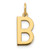 14ky Letter B Initial Pendant XNA1336Y/B