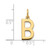 14ky Letter B Initial Pendant XNA1336Y/B