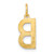 14ky Letter B Initial Pendant XNA1336Y/B