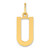 14ky Letter U Initial Pendant XNA1336Y/U