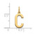 14ky Letter C Initial Pendant XNA1336Y/C