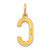14ky Letter C Initial Pendant XNA1336Y/C