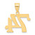 14k Polished Number 74 Pendant APN74