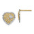 14k w/ RH Filigree Heart Post Earrings TE906