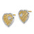 14k w/ RH Filigree Heart Post Earrings TE906