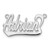 14k White Gold Underlined Name Plate XNA141W