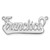 14k White Gold Underlined Name Plate XNA141W
