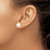 14k 10-11mm White Round Freshwater Cultured Pearl Stud Post Earrings X100PW