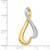 14k Two-tone Slide SL545