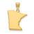 Sterling Silver/Gold-plated Minnesota State Pendant XNA707GP-MN