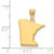 Sterling Silver/Gold-plated Minnesota State Pendant XNA707GP-MN