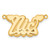 14k Yellow Gold 3D Polished Hearts Name Plate XNA241Y