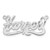 Sterling Silver/Rhodium-plated Diamond-cut Name Plate XNA158SS