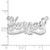 Sterling Silver/Rhodium-plated Diamond-cut Name Plate XNA158SS