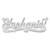 Sterling Silver/Rhodium-plated Diamond-cut Name Plate XNA158SS