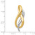 14K Two-Tone Slide SL582
