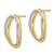 14k Two-Tone Polished Versatile Oval Post Earrings TF1305YW
