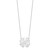 Sterling Silver/Rhodium-plated Small Monogram Necklace XNA547SS