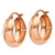 14k Rose Gold Hoop Earrings TF572