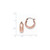 14k Rose Gold Hoop Earrings TF572