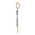 14k Two-tone AA Diamond Kid Pendant XK512AA