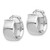 14k White Gold High Polished 7mm Hoop Earrings TF1411W