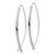 14k 1.75mm Square Tube White Gold Wire Threader Earrings TF1317W