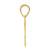 14k Polished Number 75 Pendant APN75