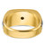 10k Two-tone IBGoodman Men's Polished and Satin Diamond Complete Ring B58380-0YWA