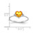 14k White Gold 6mm Heart Citrine AAA Diamond ring X9701CI/AAA