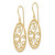 14K Oval Fancy Curved Bars Earrings TH586