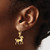 14K 3-D Polished Leverback Horse Earrings TF1785