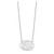 Sterling Silver/Rhodium-plated Oval Monogram Necklace XNA577SS