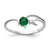 14k White Gold 4mm Mount St. Helens AAA Diamond ring X9705MS/AAA