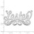 10k White Gold Large Polished Name Plate 10XNA1059W