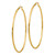 10K Polished 2mm Lightweight Tube Hoop Earrings 10T924L