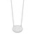 Sterling Silver/Rhodium-plated Brushed Monogram Necklace XNA575SS