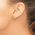 14k Polished Textured Triple Love Knot Post Earrings TL1061
