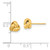 14k Gold Polished Love Knot Post Earrings TL1045