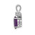 14k White Gold 8x6mm Oval Amethyst A Diamond Pendant XP1658AM/A