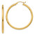 10K Polished 2.5mm Lightweight Tube Hoop Earrings 10T925L