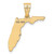 14KY Florida State Pendant XNA707Y-FL