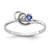 14k White Gold 3mm Tanzanite A Diamond ring X9739T/A