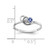 14k White Gold 3mm Tanzanite A Diamond ring X9739T/A