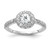 14k White Gold 5mm Cubic Zirconia A Diamond ring X9641CZ/A