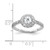 14k White Gold 5mm Cubic Zirconia A Diamond ring X9641CZ/A